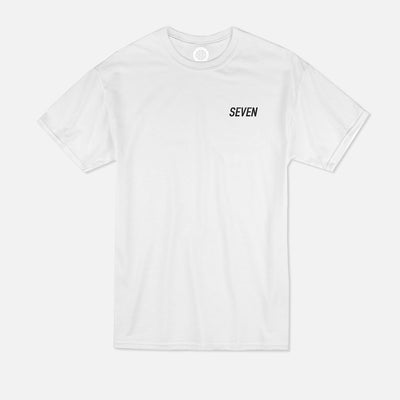 T-shirt Blanc - Brodé "SEVEN"